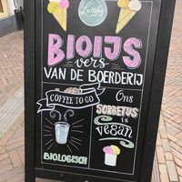 Organic ice cream at Lutteke in Zwolle