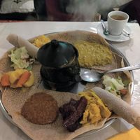 Mixed veggie platter at Abyssinia Restaurant Ethiopien in Toulouse
