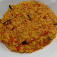 Rissoto de verduras at O Acivro in A Rua