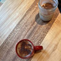 Australian style cappuccinos with homemade Macadamia milk  at The Nuts Exchange in Tokyo