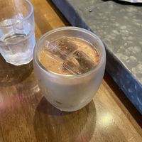Iced chai with oat milkk  at The Nuts Exchange in Tokyo