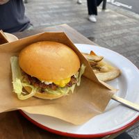 Teri breaky burger  at The Nuts Exchange in Tokyo