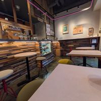 Interior when sitting in the far corner. at The Nuts Exchange in Tokyo