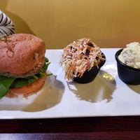 Burger. So good at Ohana Cafe in Ozona