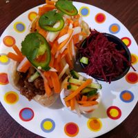 Ban .... heart beet slaw. at Ohana Cafe in Ozona