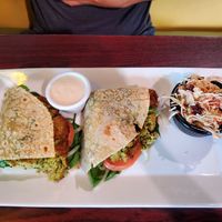 Vegan Falafel on GF Wrap at Ohana Cafe in Ozona