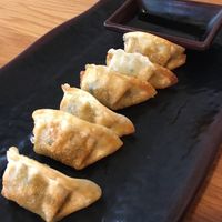 Veggie dumplings  at Maru Ramen in Ithaca