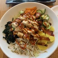 Bibimbop with tofu  at Maru Ramen in Ithaca