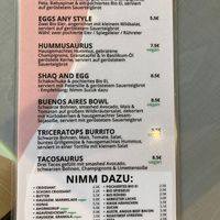 More breakfast choices at Kaffeesaurus in Bonn