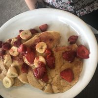 Vegan pancakes at Turning Point in Newtown