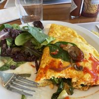“just egg” veggie omelette   at Turning Point in Newtown