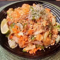 Fideus d'arròs al wok at Marcalma Thai & Veggie in Lescala