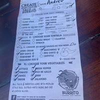 Create your own burrito  at The Surfin Burrito in Cancun