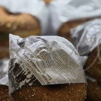 Vegan avocado hummus bagel at Boréal Coffee Shop - Talacker in Zurich