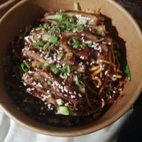 Chow mein duck at Cheungs Vegan Kitchen in Bristol