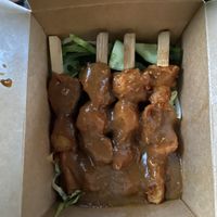 “Chicken” Skewers   at Cheungs Vegan Kitchen in Bristol