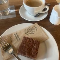 Vegan brownie  at Hiltl Pflanzbar in Zurich