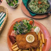 The vegan schnitzel at Max Pett was the best one we have ever tried, and we’ve had a few! at Max Pett in Munich