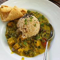 Spinach Curry with Tofu  at Max Pett in Munich