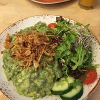 Vegane Käsespätzle  at Max Pett in Munich