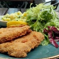 Vegan Schnitzel at Max Pett in Munich