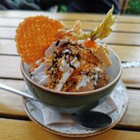 Icecream with cream. at Max Pett in Munich
