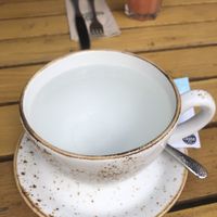 Tea (teabag not in yet 😛)  at Max Pett in Munich