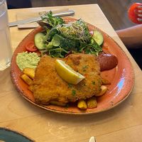 Vegan Seitan Schnitzel (19€)  at Max Pett in Munich
