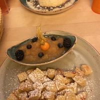Kaiserschmarrn and Germknödel at Max Pett in Munich