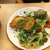 Schitzel at Max Pett in Munich