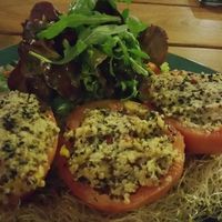 Tomatoes filled with quinoa  at Max Pett in Munich
