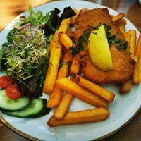 Schnitzel at Max Pett in Munich