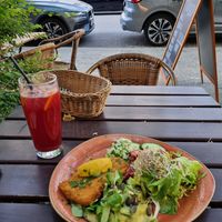 Soy schnitzel at Max Pett in Munich