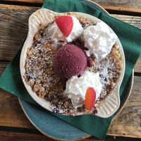 apricot crumble  at Max Pett in Munich