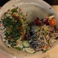 Bärlauch-spinat-keesespätzle at Max Pett in Munich