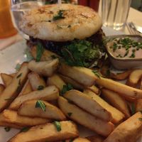 Chicken burger at Max Pett in Munich