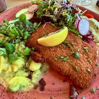 Viennese Soy Schnitzell  at Max Pett in Munich