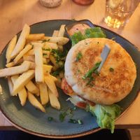 Caribbean burger at Max Pett in Munich