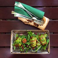 mozzarella stuffed eggplant at Max Pett in Munich