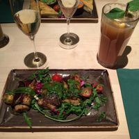 Eggplant rolls with cashew mozzarella at Max Pett in Munich