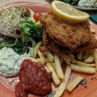 Schnitzel at Max Pett in Munich
