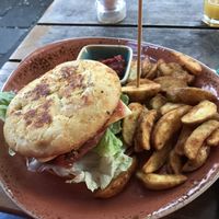 The beyond meat burger at Max Pett in Munich