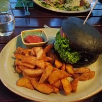 Beyond meat burger at Max Pett in Munich