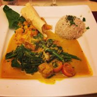 Spinach curry at Max Pett in Munich