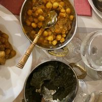 Chana masala and aloo palak  at Guru Kirpa Ristorante Indiano in Udine