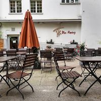 Back yard (nicer than it looks here) at Blue Monkey in Zurich