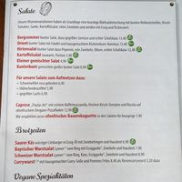 Just a few vegan Option on menu. Many more available! at Tante Paula in Fuessen