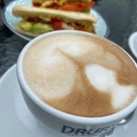 Cappuccino with oat milk at Montpeliers in South East London