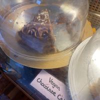 Vegan chocolate cake at Montpeliers in South East London