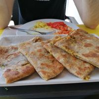Stuffed parataa at Taj Mahal Tandoori in Almunecar